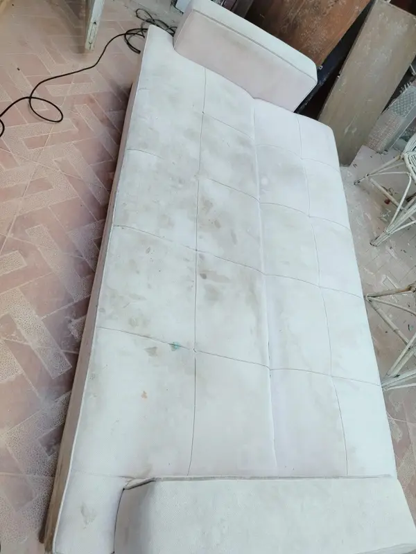 تنظيف انتريه بالبخار قبل التنظيف